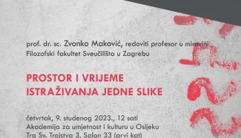 Popularizacija znanosti: predavanje prof.dr.sc. Zvonka Makovića Prostor i vrijeme istraživanja jedne slike
