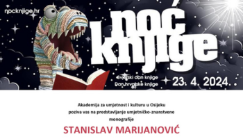 Noć knjige 2024. – Predstavljanje umjetničko-znanstvene monografije Stanislav Marijanović Vladimira Rismonda