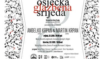 Osječka glazbena srijeda – koncert Anđelka i Martina Krpana