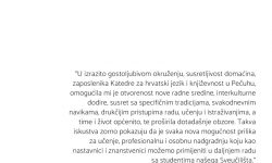 Doc. dr. sc. Tatjana Ileš – Erasmus+ na Filozofskom fakultetu, Institutu za slavistiku u Pečuhu, Mađarska