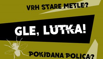 Izložba lutaka – instalacija: Odbačeni kotač, vrh stare metle, pokidana polica? Gle, lutka!