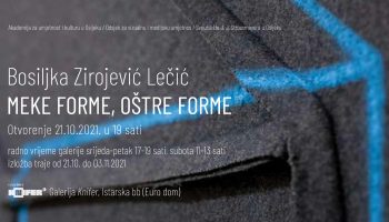 Izložba „Meke forme, oštre forme“ Bosiljke Zirojević Lečić u Galeriji Knifer