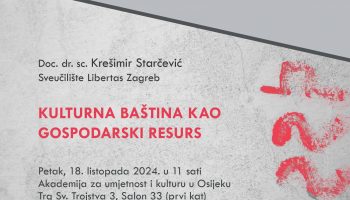 Popularizacija znanosti – predavanje: Kulturna baština kao gospodarski resurs