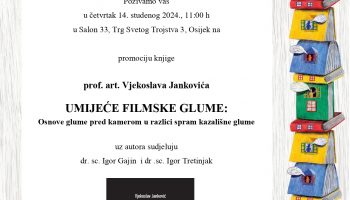 Mjesec hrvatske knjige 2024.: Promocija knjige prof. art. Vjekoslava Jankovića