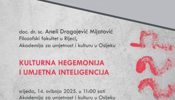 Popularizacija znanosti – predavanje Kulturna hegemonija i umjetna inteligencija