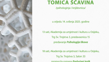 Tomica Šćavina – predavanje i promocija romana Prešućeni jezik