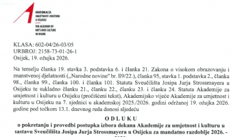 Izbor dekana 2026.–2029.