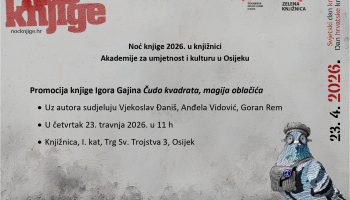 Noć knjige 2026. u knjižnici Akademije za umjetnost i kulturu u Osijeku