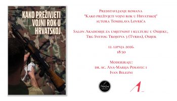 Promocija romana Kako preživjeti vojni rok u Hrvatskoj