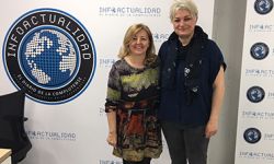 Prof. Carmen Salgado s madridskog Sveučilišta Complutense de Madrid i Snježana Barić-Šelmić, asistentica s Odsjeka za kulturu, medije i menadžment Akademije za umjetnost i kulturu Osijek.