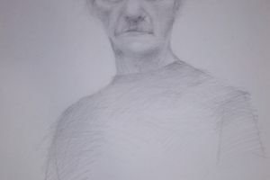 Barbara Milić, Crtež Mladena, 2017, olovka, 50x70 Barbara Milić, Crtež Mladena, 2017, olovka, 50x70