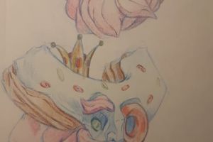 Ivan Nikolić, Šećerni čovjek, Osijek 2020., Bojice, Detalj iz bilježnice, 21.0 x 29.7 cm Ivan Nikolić, Šećerni čovjek, Osijek 2020., Bojice, Detalj iz bilježnice, 21.0 x 29.7 cm