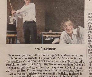 najava predstave u Glasu Slavonije najava predstave u Glasu Slavonije