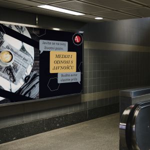 Passion for fashion signboard mockup