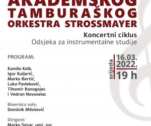 Koncert Akademskog tamubraškog orkestra Strossmayer