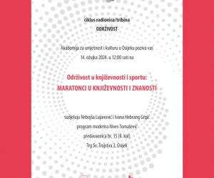 Maratonci u književnosti i sportu, Osijek, 2024.