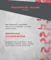 Popularizacija znanosti -Brendiranje kulturne baštine, Osijek 2024.