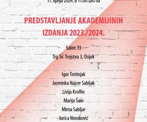 Predstavljanje Akademijinih izdanja, Osije, 2024.