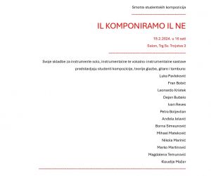 Smotra studentski kopozicija ; Osijek 2024.